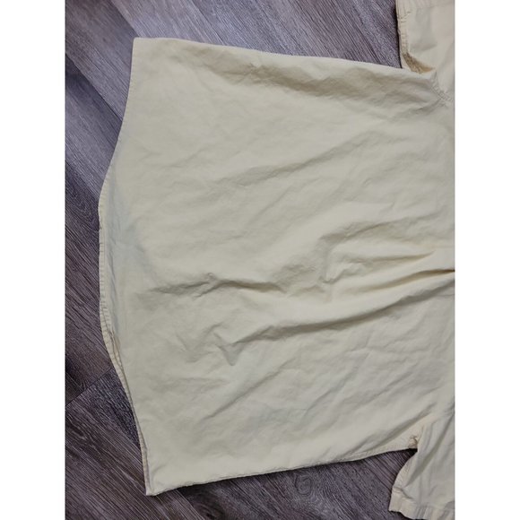 L.L.Bean Men's XL REG Casual Button Shirt Yellow 100% Cotton Chest Pockets SS - Picture 9 of 9